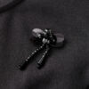 French Beaded Floral Crewneck Color-blocking Spliced ​​Tulle Evening Dress
