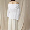 French Ramie Off Shoulder Top 6
