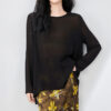 Georgette Chiffon Jacquard Lace Slit Top