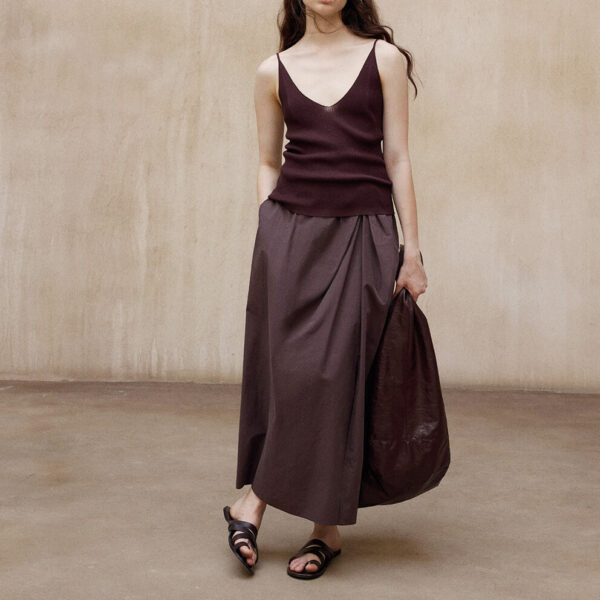 H shaped Irregular Twisted Slit Skirt 10