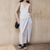 H shaped Irregular Twisted Slit Skirt 3