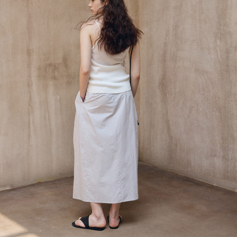 H shaped Irregular Twisted Slit Skirt 4