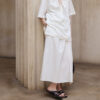 H shaped Irregular Twisted Slit Skirt 6