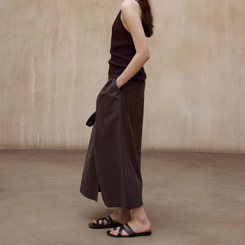 H shaped Irregular Twisted Slit Skirt 7