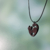 Hand Carved Ebony Cat Necklace 4