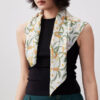 Hand-Rolled Fresh Floral Mulberry Silk Square Scarf