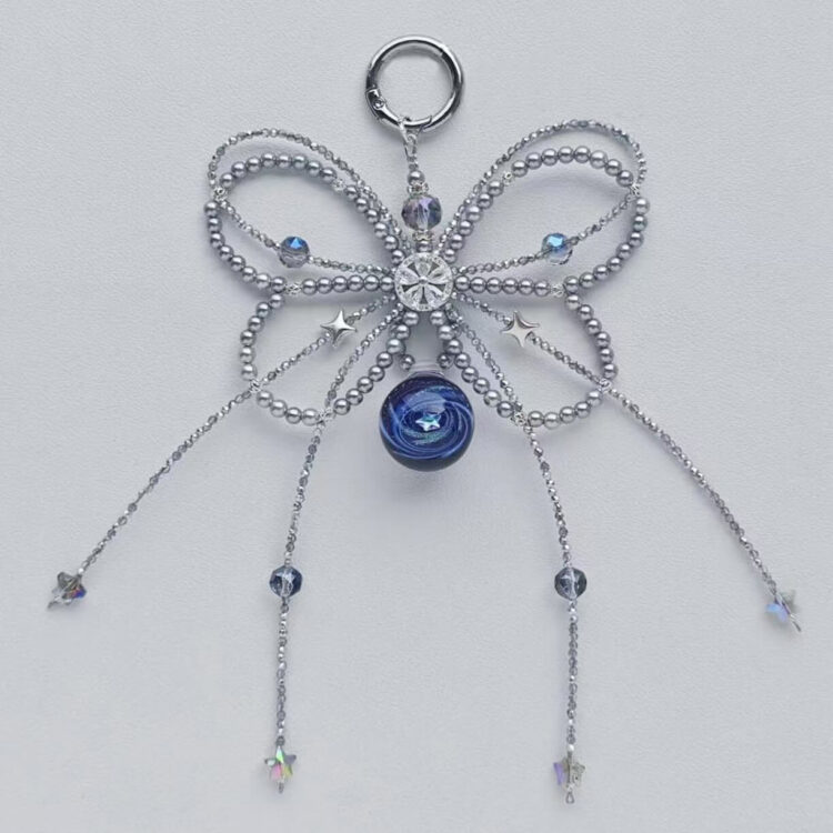 Handmade Star Ball Bow Cell Phone Chain