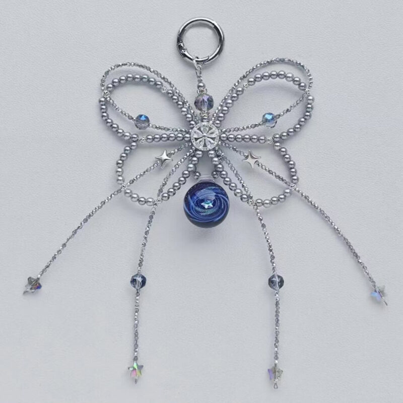 Handmade Star Ball Bow Cell Phone Chain