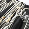 High-waisted Beaded Flowing Loose Wide-leg Pants