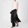 High-waisted Casual Irregular Side Slit Skirt