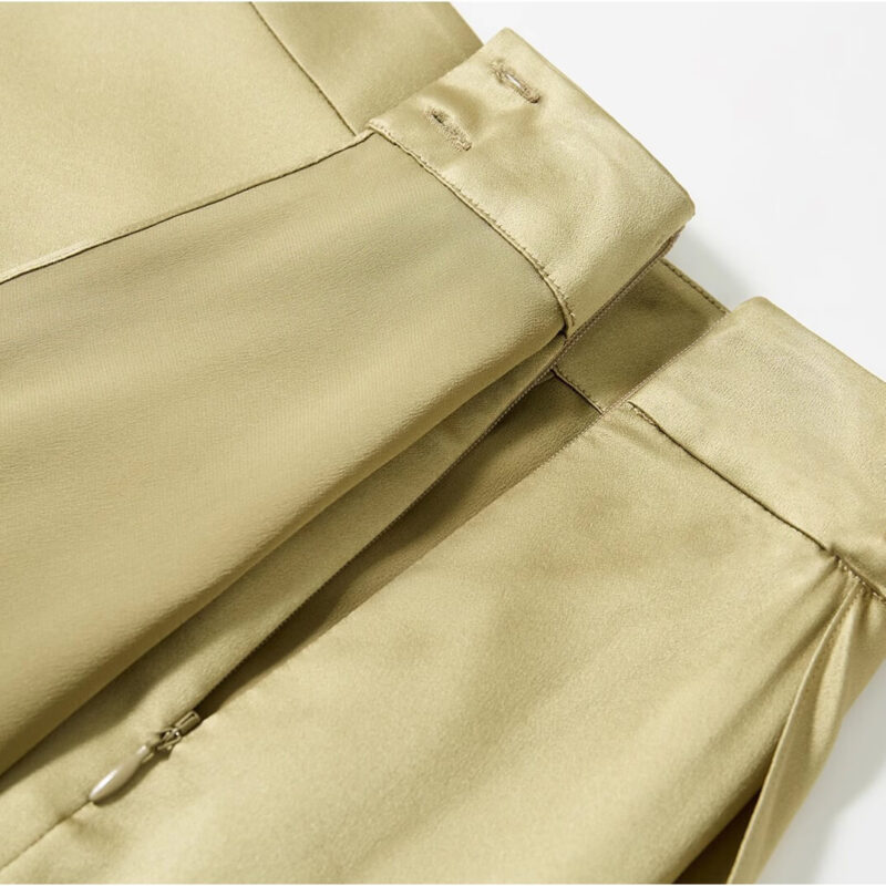 High-waisted Casual Irregular Side Slit Skirt