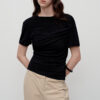 Imitation Acetate Knitted Short-sleeved T-shirt