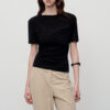 Imitation Acetate Knitted Short-sleeved T-shirt