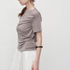 Imitation Acetate Knitted Short-sleeved T-shirt