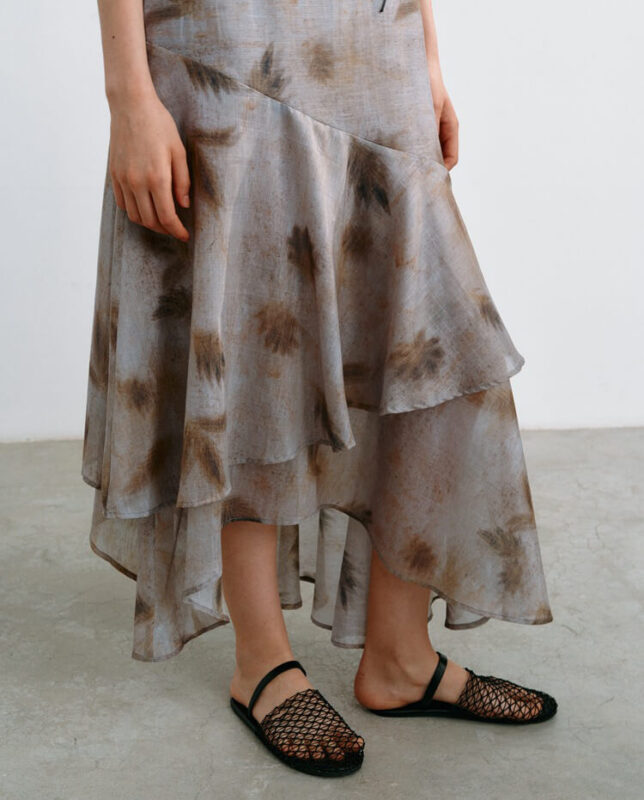 Irregular Tencel Holiday Style Sling Dress