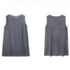 Irregular Tie-dye Jacquard Linen Vest