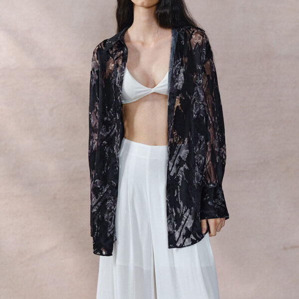 Jacquard Mercerized Vintage Shirt 1