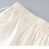 Jacquard crew neck short sleeve top and lace shorts two piece set