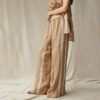 Khaki Bohemian Wide Leg Pants 1