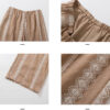 Khaki Bohemian Wide Leg Pants 12