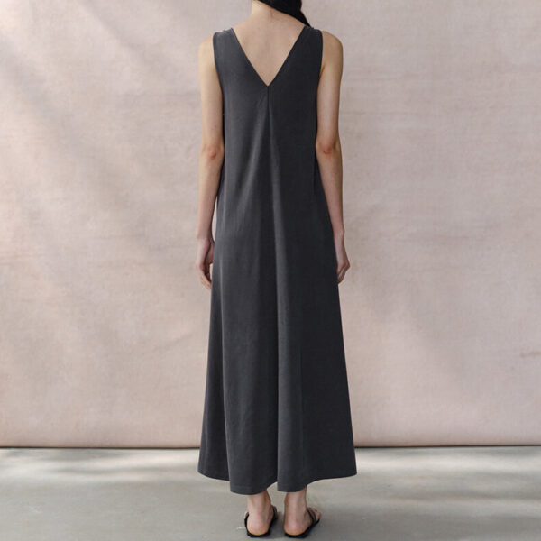 Knitted V neck Suspender Dress 5
