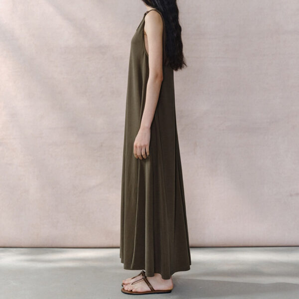 Knitted V neck Suspender Dress 6