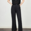 Lace hem flared trousers 1