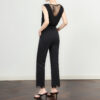Lace hem flared trousers 8