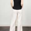 Lace spliced pleated waist slimming top 10