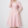 Light luxury high-end square collar lady dress