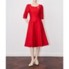 Light luxury high-end square collar lady dress