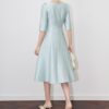 Light luxury high-end square collar lady dress