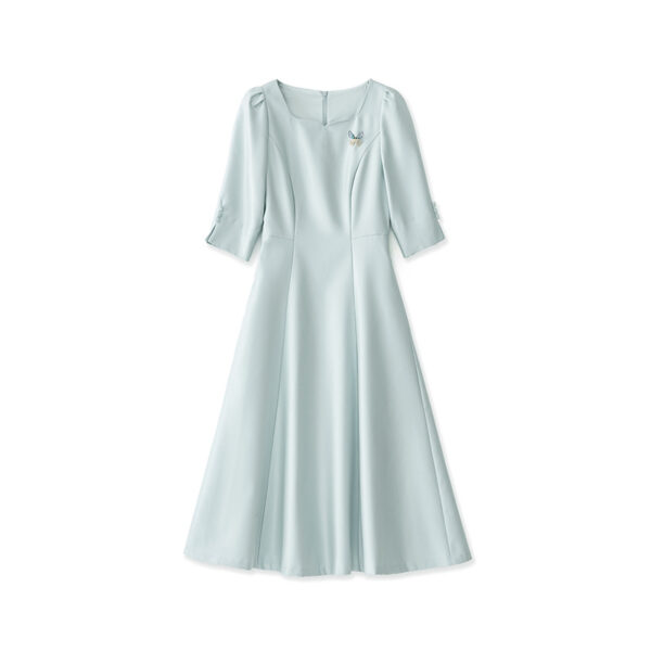 Light luxury high-end square collar lady dress