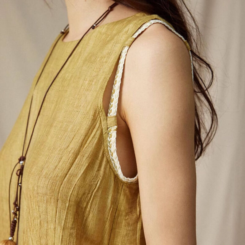 Linen Braided Rope Sleeveless Top 10