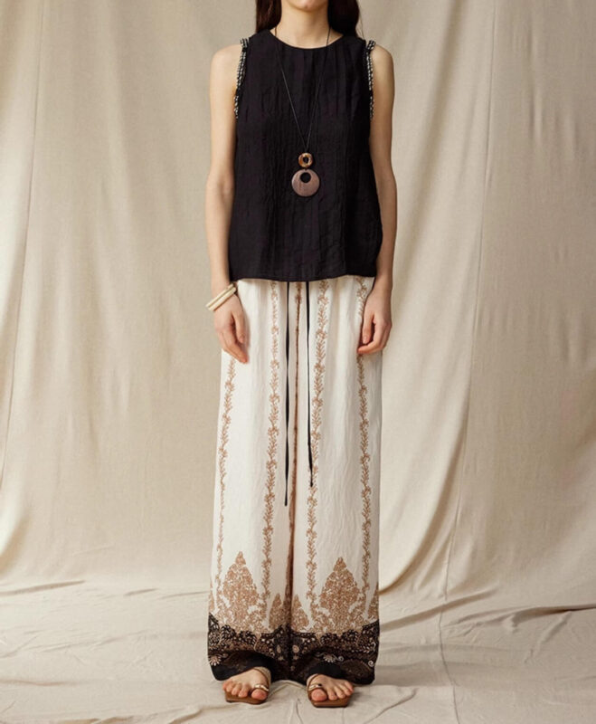 Linen Braided Rope Sleeveless Top 3