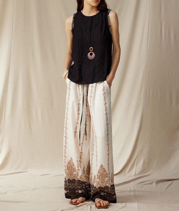 Linen Braided Rope Sleeveless Top 5