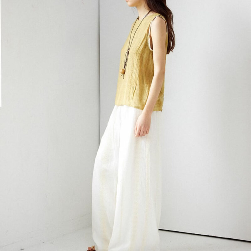 Linen Braided Rope Sleeveless Top 7