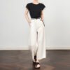 Linen Cropped Straight Wide Leg Pants 11