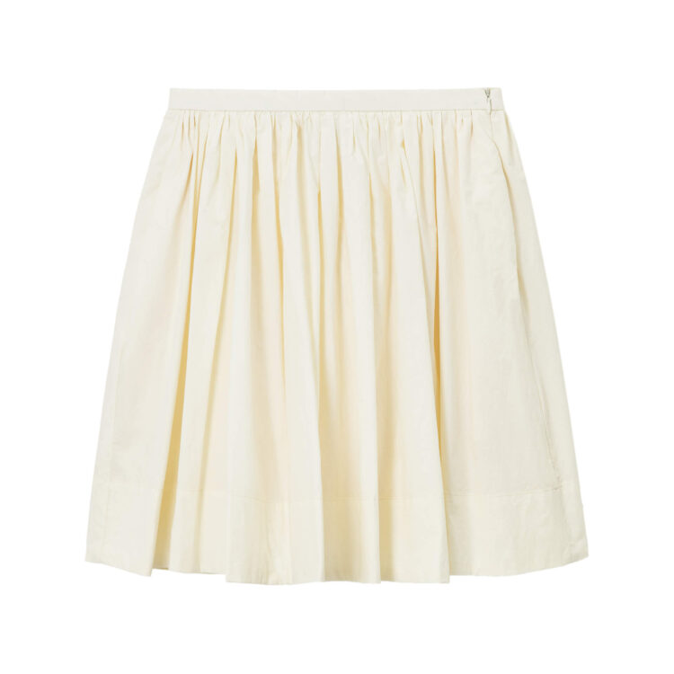 Long-staple Cotton Crinkled Skirt