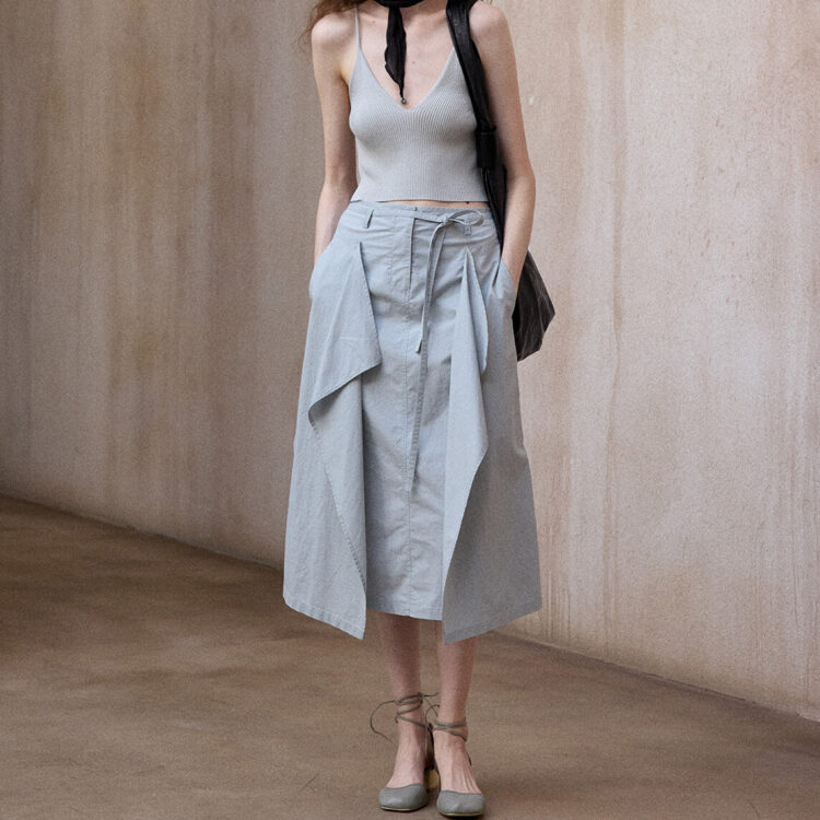 Long-staple Cotton Irregular Skirt