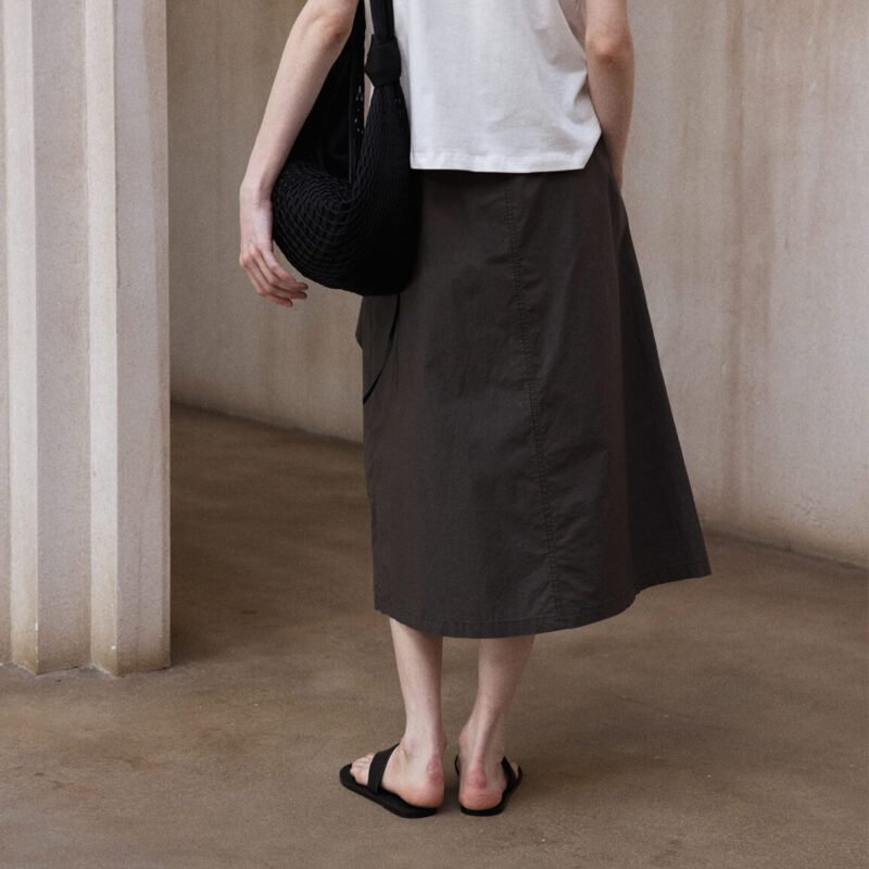 Long staple cotton irregular skirt 7