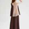 Loose Casual V-neck Contrast-color Sleeveless Camisole