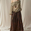 Lyocell Linen Bohemian Beaded Wide Leg Pants 2 1