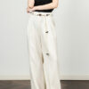 Lyocell Linen Bohemian Beaded Wide Leg Pants 6