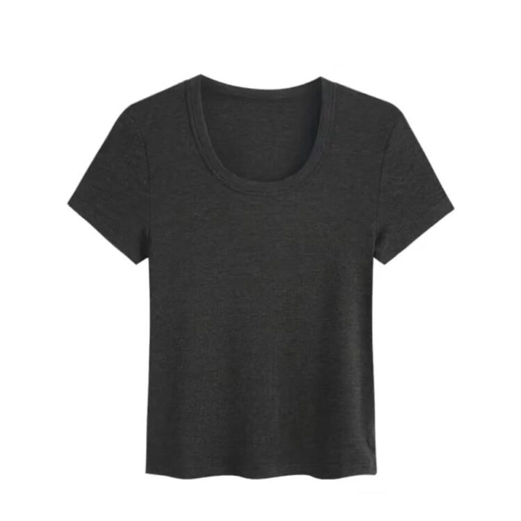 Lyocell Tencel + Sheep Wool U-Neck T-Shirt