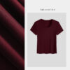 Lyocell Tencel Sheep Wool U Neck T Shirt 2
