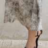 Meteorite Print Silk Rose Satin Slip Dress 7
