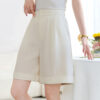 Off white Silk High Waist Shorts 2