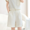 Off white Silk High Waist Shorts 4
