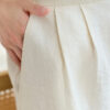 Off white Silk High Waist Shorts 6